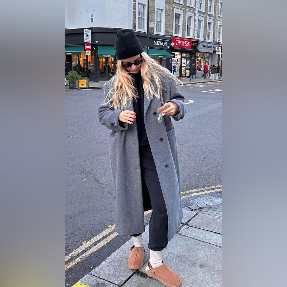 BNWT OAK+FORT OVERSIZED WOOL BLEND COAT